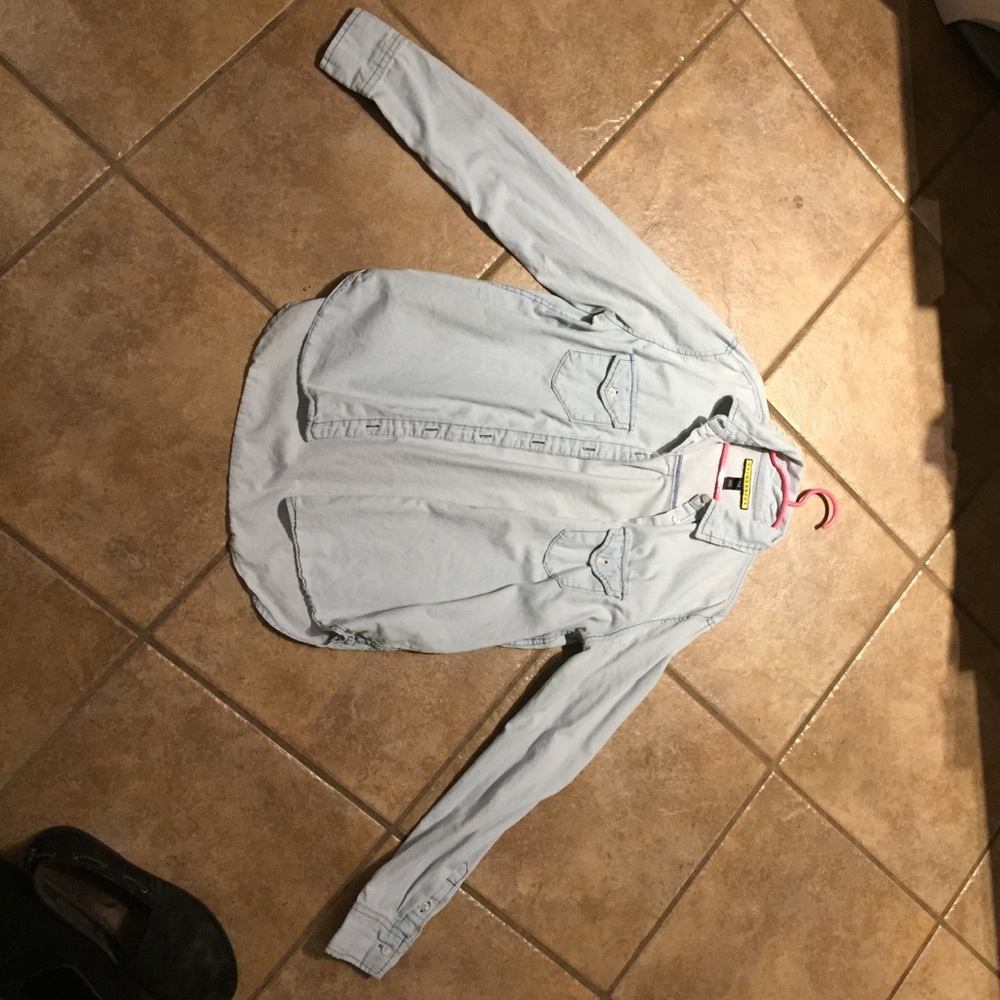 long sleeved denim shirt